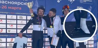 Красноярец выиграл чемпионат России по сноуборду с переломом ноги в двух местах