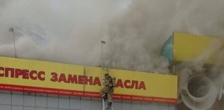 СТО Shell горело в Усть-Илимске 10 марта