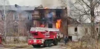 В Иркутске горели казармы ИВВАИУ