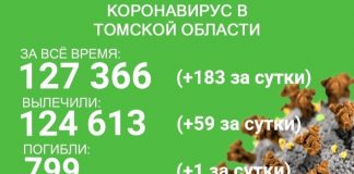 В Томской области от COVID-19 погибли 799 человек, за сутки умер один