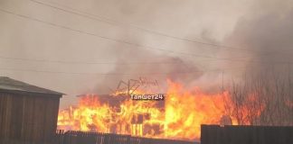Под Тайшетом сгорело 8 домов и школа