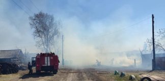 В Черемхово из-за пала травы загорелось четыре дома