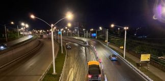 В Иркутске начали ремонт съездов с Академического моста на правом берегу
