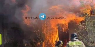 В Томске 8 мая сгорели два частных жилых дома