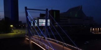 Мост «Арфа» в Красноярске закроют на ремонт. Его открыли полгода назад