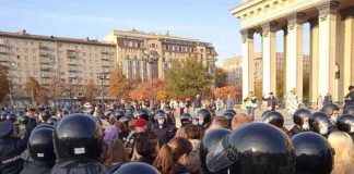 В Новосибирске задержали 70 участников акции протеста