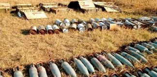 Сотрудники правоохранительных органов обнаружили замаскированный тайник с 69 танковыми снарядами в Запорожье