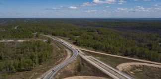 В Новосибирске продолжили дорожные работы на Восточном обходе