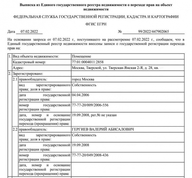 Валерий Гергиев унаследовал мимо декларации.