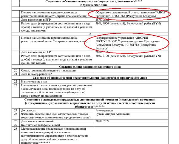 Бизнес-активы семьи Дмитрия Лукашенко.