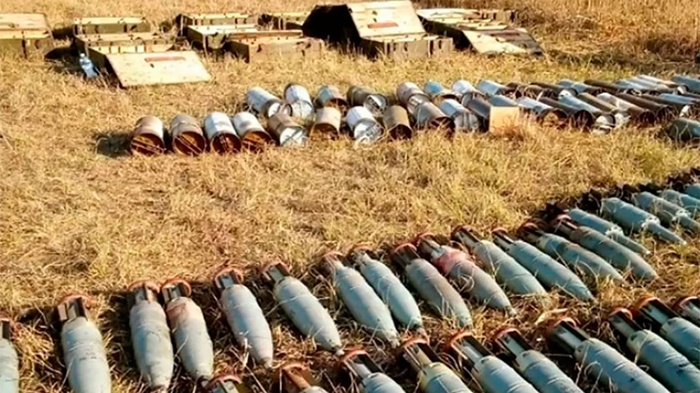Сотрудники правоохранительных органов обнаружили замаскированный тайник с 69 танковыми снарядами в Запорожье
