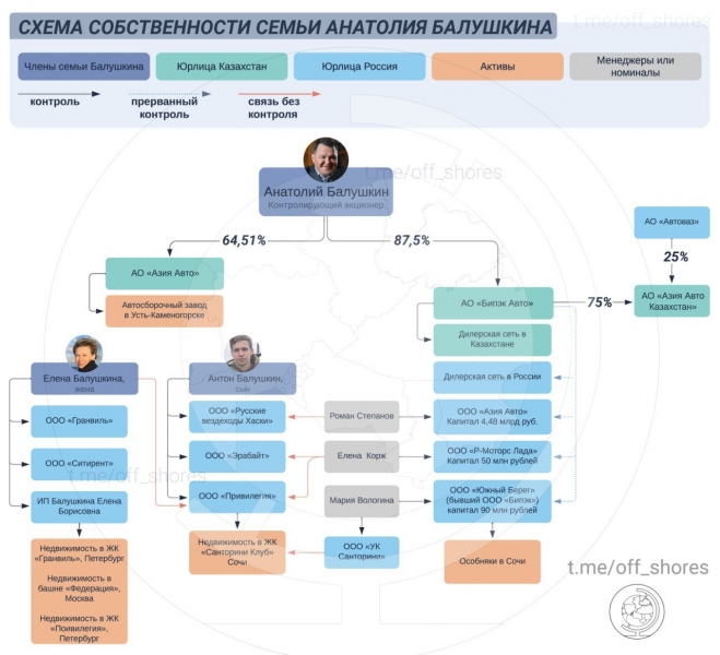 Как супруга и сын Анатолия Балушкина стали российскими мультимиллионерами