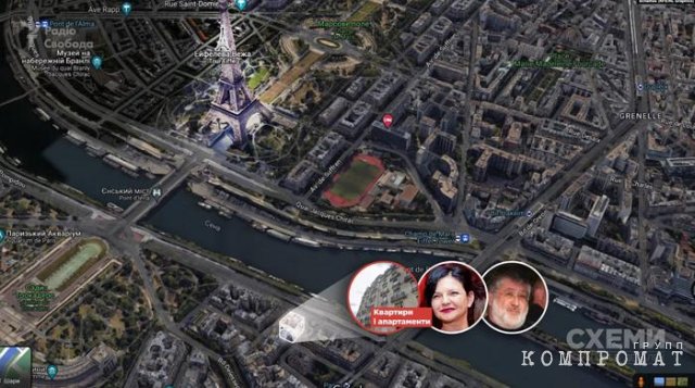 6 квартир в центре Париже и замок XV века в поселке Люлли записаны на сестру украинского миллиардера Ларису Черток