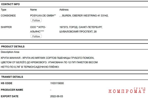 Семейную долю в производителе бакалеи "Агро-Альянс" переоформили с дочери на невестку главы СВР