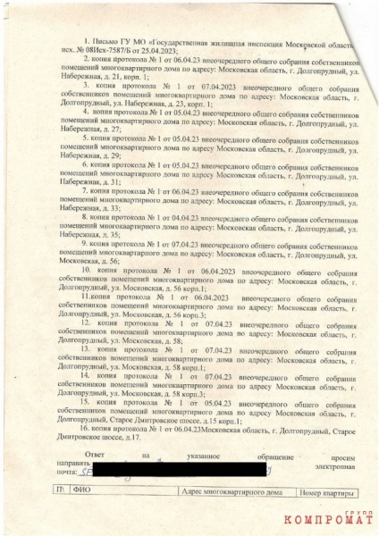 В Московской области действуют непонятные управляющие, очевидно действующие в интересах ГК «ПИК»