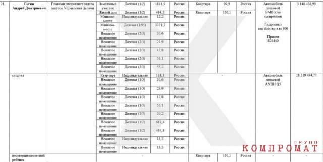 Сотни миллионов в коммерческой и жилой недвижимости Дмитриия Гогина и его родственников в Москве и Питере