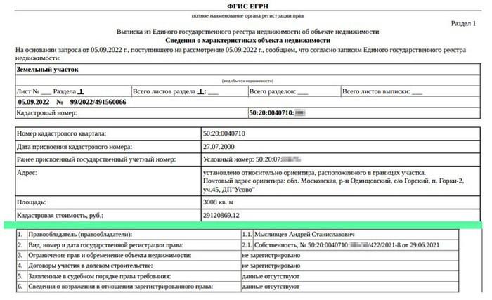 Андрей Мысливцев поставил на Рублевку.