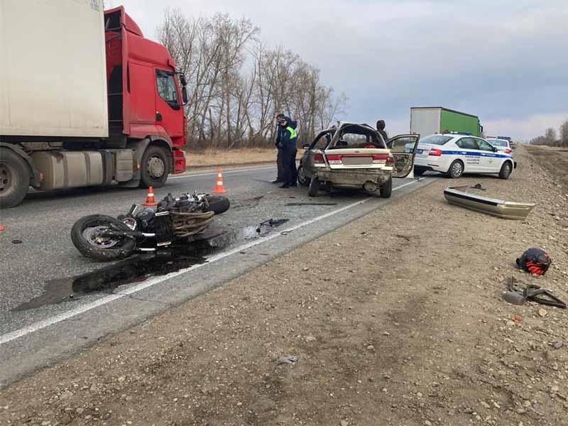 Байкер пострадал в ДТП в Усольском районе