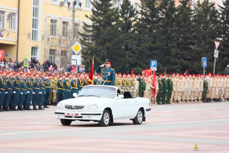 Центральные улицы Улан-Удэ перекроют для репетиции парада Победы