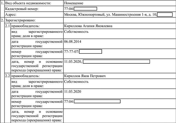 Ольга Кириллова обосновала квартиру свекровью.