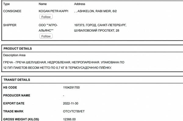 Светлане Нарышкиной отсыпали крупы.