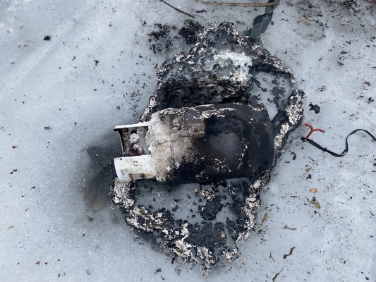Двое рыбаков сгорели в&nbsp;палатке на&nbsp;льду Красноярского водохранилища 