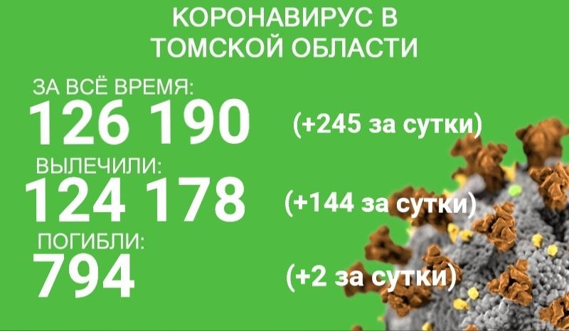 Двое жителей Томской области погибли от ковида за сутки