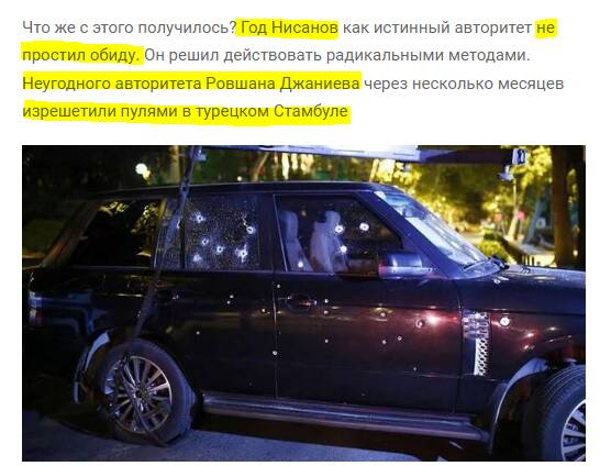 Гoд Нисанoв: санкционные меры и заказные убийства во всем мире