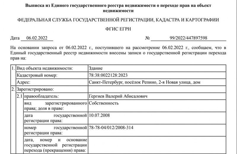 Валерий Гергиев унаследовал мимо декларации.