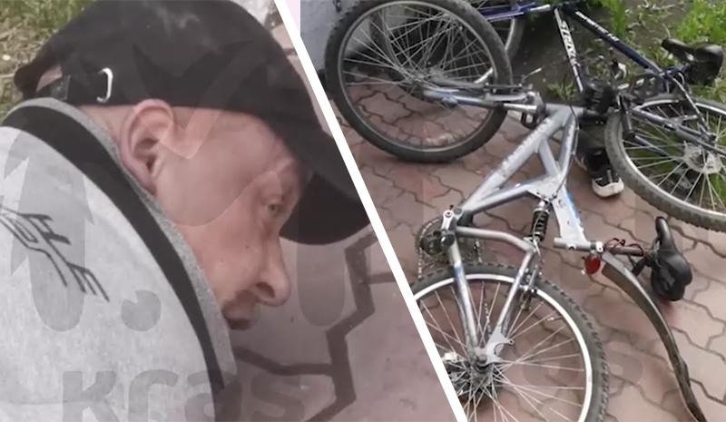 Пьяный красноярец угнал велосипед, угрожая ребёнку ножом