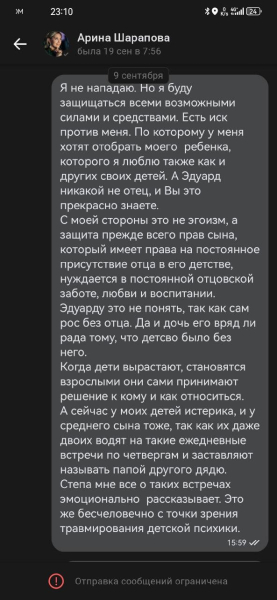 &laquo;У ребенка истерики, страдает психика&raquo;: муж Арины Шараповой добивается встреч с 3-летним сыном, которого ему родила любовница