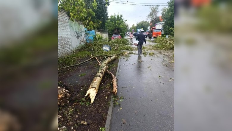 В Нижнем Новгороде смерч сорвал крышу и повалил деревья — это попало на видео