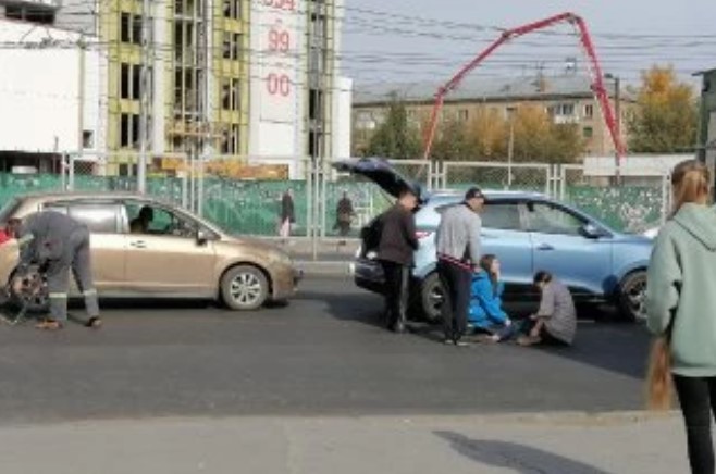 В Новосибирске на площади Карла Маркса произошло ДТП