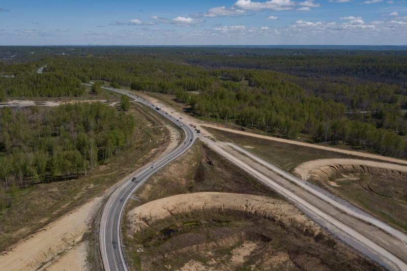 В Новосибирске продолжили дорожные работы на Восточном обходе