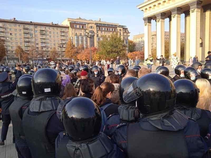 В Новосибирске задержали 70 участников акции протеста
