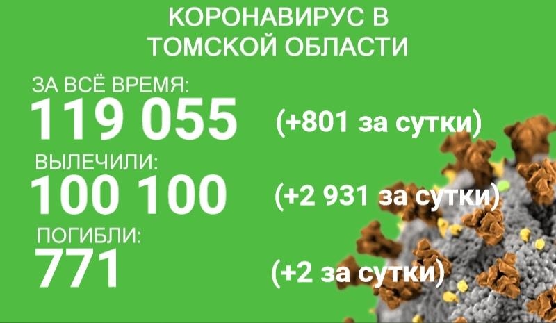 В Томской области от ковида излечились 100 100 человек