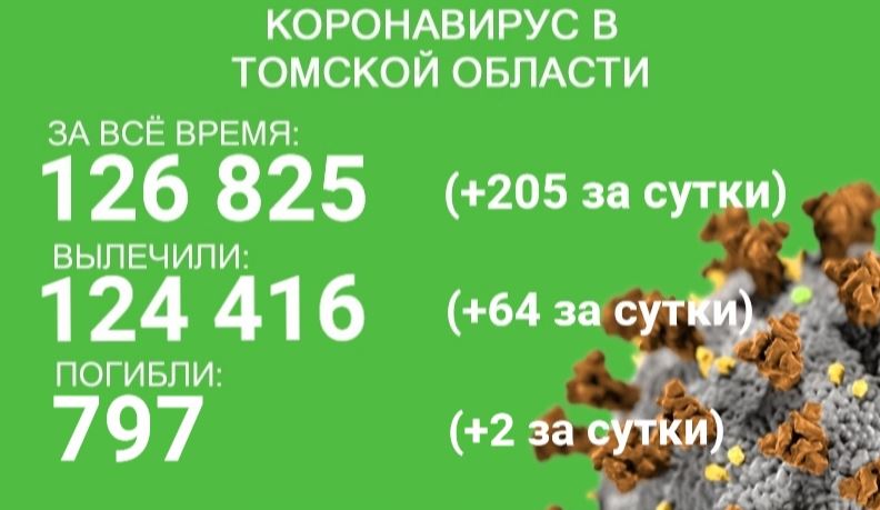 В Томской области с COVID-19 госпитализировали 14 человек, двое больных умерли