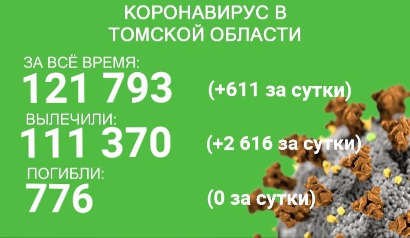 В Томской области за сутки госпитализировали 10 больных ковидом