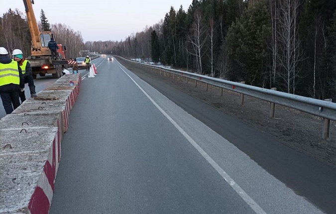 В Томском районе начался ремонт моста через реку Порос 