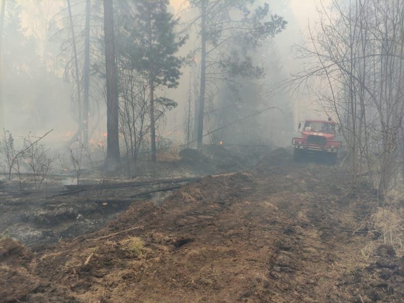 В Зиминском районе пожарные спасли село Буря