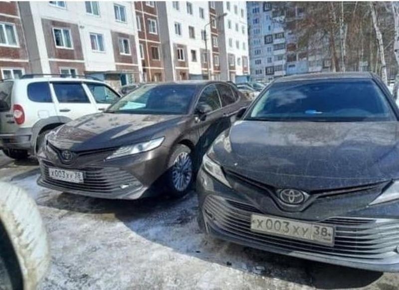 Жительница Братска самовольно «удвоила» госномера своей машины для второй машины